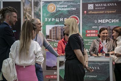 Moscow's Premier International Real Estate Show MPIRES 2023 / sonbahar mevsimi. Fotoğraflar 70